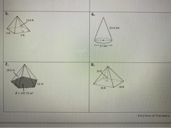 Unit 11 volume and surface area homework 6