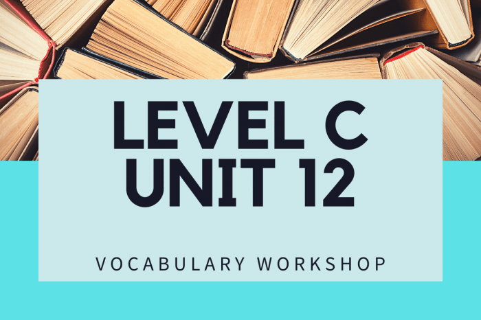 Vocab workshop level c unit 8 answers