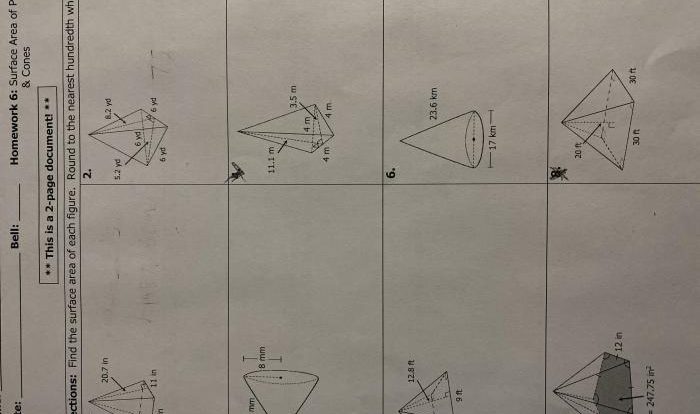 Unit 11 volume and surface area homework 6