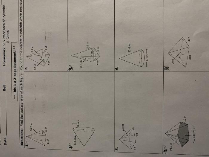 Unit 11 volume and surface area homework 6