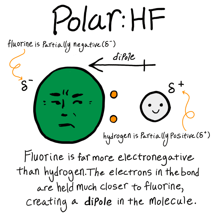 Polar nonpolar molecules vs