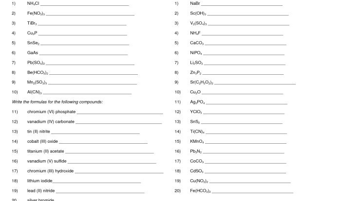 Worksheet molecular compounds answer key